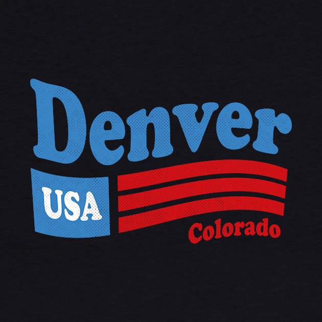 Denver Colorado - CO, USA - American Flag 4th of July by thepatriotshop